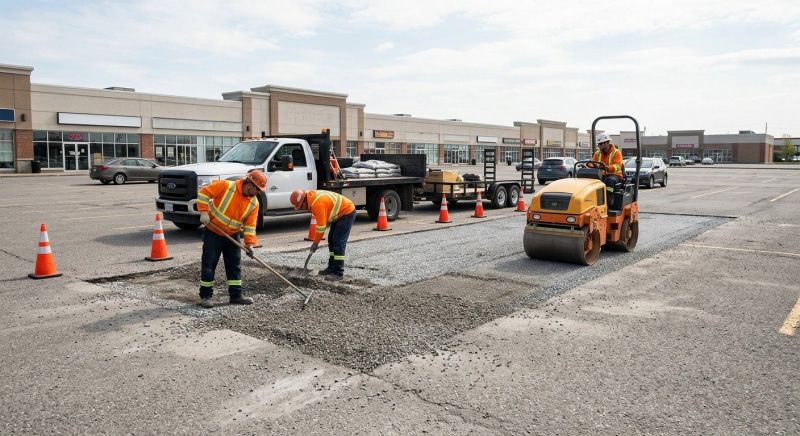 Parking Lot Gravel Repair in Gwinnett County, GA
