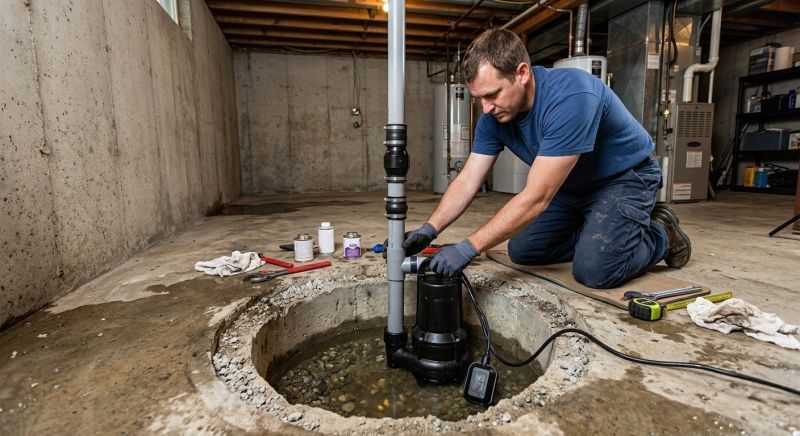 Basement Drainage Installation in Mobile, AL