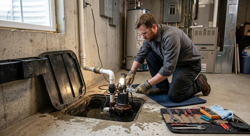 Basement Sump Pump Service in West Des Moines, IA