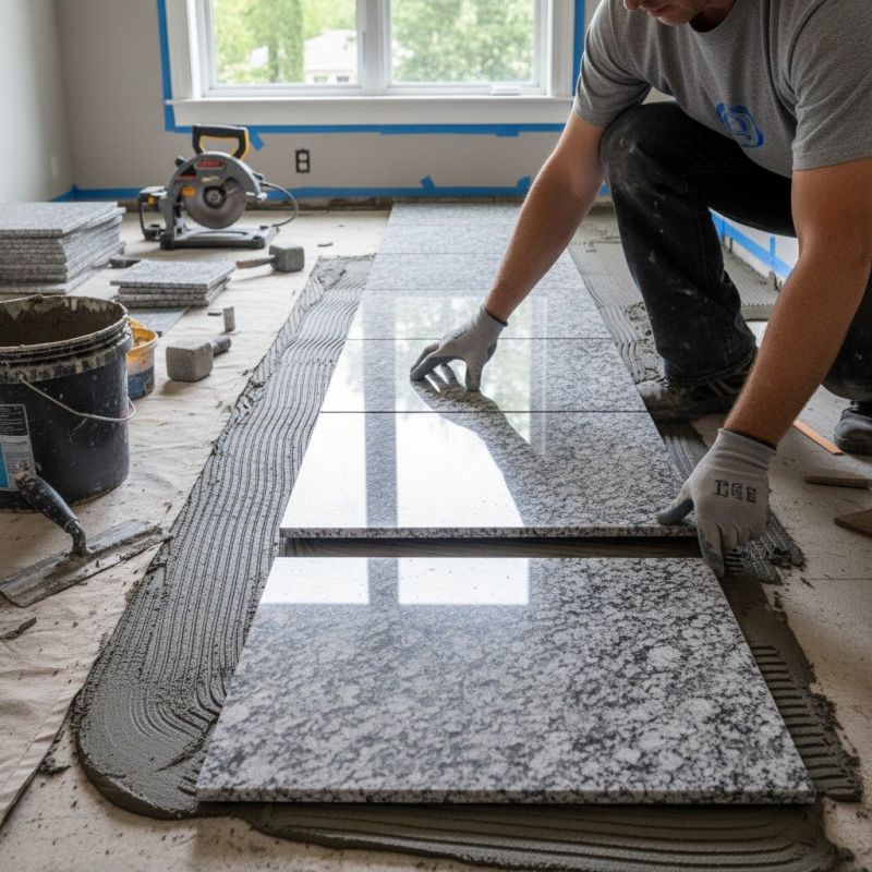 Crushed Granite Installation