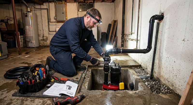 Drainage Pump Installation in Framingham, MA