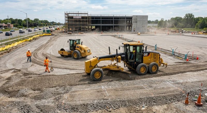 Parking Lot Excavation in Roswell, GA