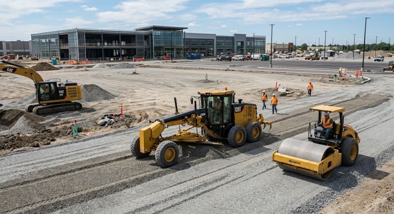 Parking Lot Excavation in Cleveland, TN