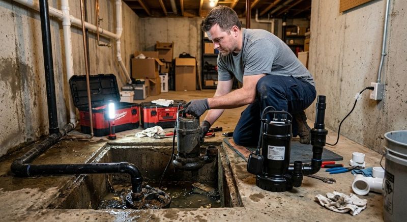 Sump Pump Plumbing in Providence, RI