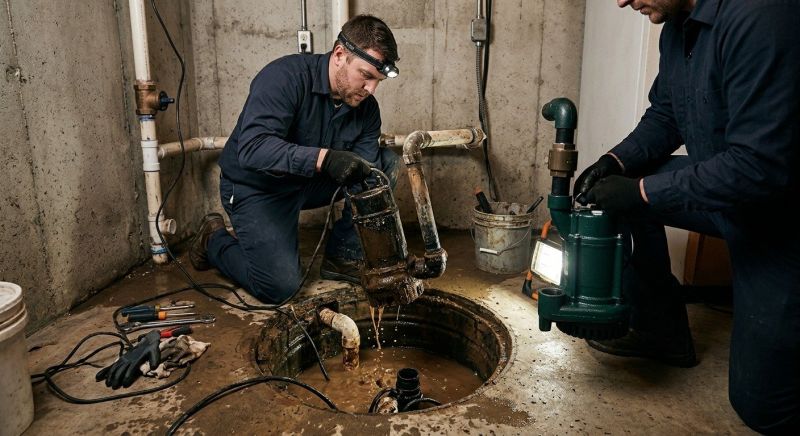Sump Pump Relocation in Framingham, MA